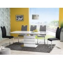 Стол обеденный SIGNAL LEONARDO белый лак/белый лак 140-180/80